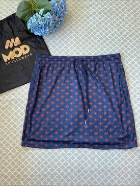 Mod Sportswear Hemingway Skort With Storage Bag XL Petite Navy Burgundy